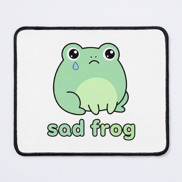 Item preview, Cute Sad Frog Cartoon Design | Kawaii Green Frog Emotional Illustration | Funny Animal Lover Gift designed and sold by morning sun.