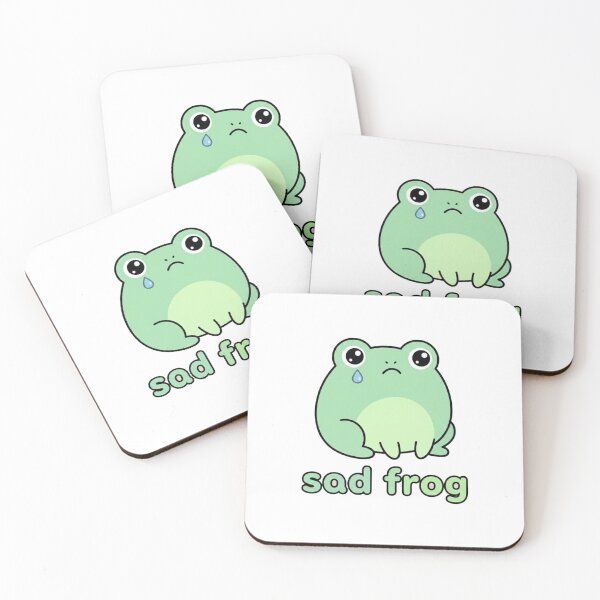 Item preview, Cute Sad Frog Cartoon Design | Kawaii Green Frog Emotional Illustration | Funny Animal Lover Gift designed and sold by morning sun.