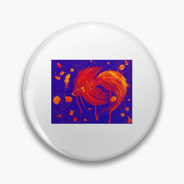 Item preview, Vibrant Red Splatter Betta   designed and sold by tremayneaum.