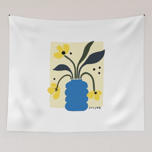 Item preview, Sunny Yellow Flower Vase Bright Summer Bouquet designed and sold by BuncoHearas.