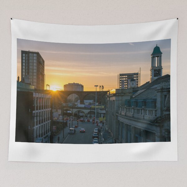 Item preview, Sunset view of Stockport city centre in England designed and sold by WorldScenery.