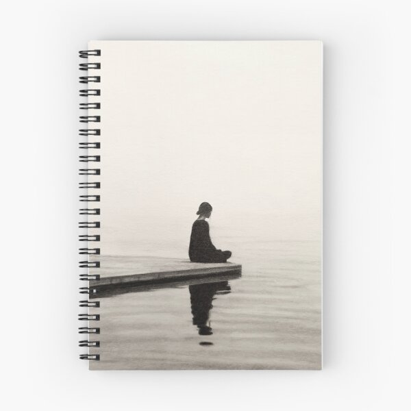 Item preview, Solitude on the Quiet Lake – Minimalist Pencil Drawing designed and sold by BoyanVBart.