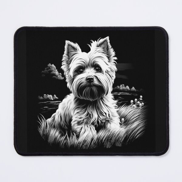 Item preview, West Highland Terrier in a Peaceful Meadow designed and sold by inkoutninja.