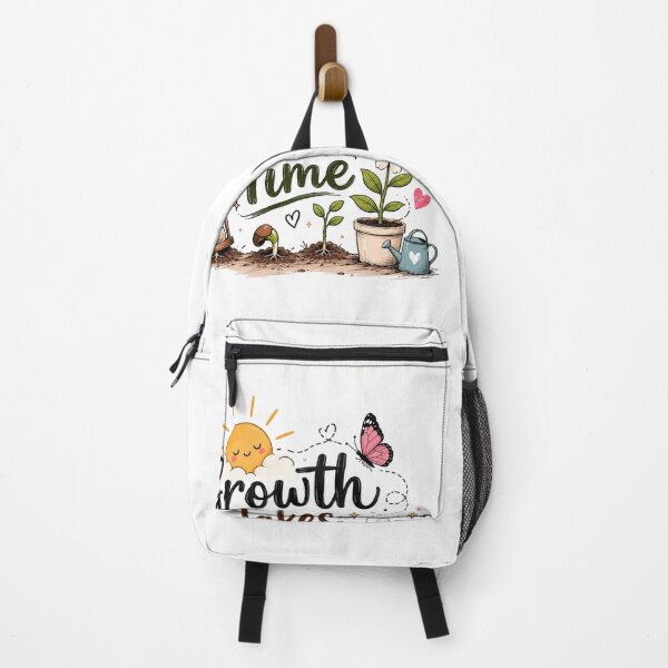Item preview, Growth Takes Time Cute Motivational Plant Growth Illustration Aesthetic Quote designed and sold by Sanika arts .