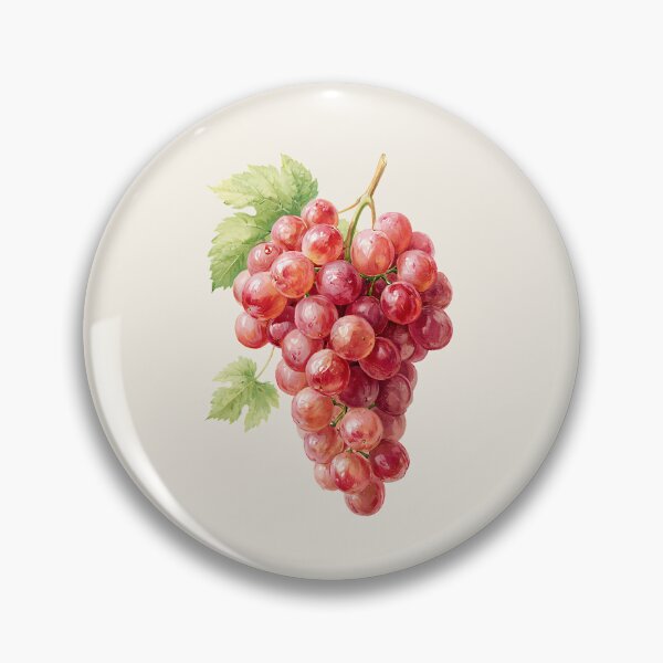 Item preview, Vintage Pink Grapes Watercolor designed and sold by junkydotcom.