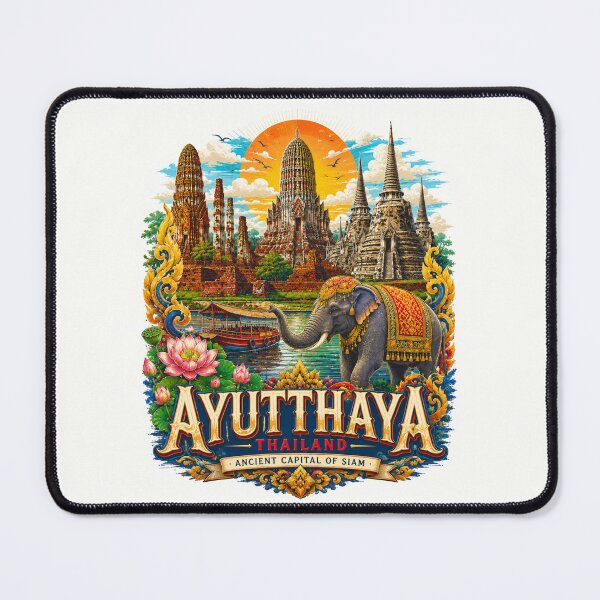 Item preview, World travel fly to Colorful Ayutthaya Thailand ancient capital of siam , brafdesign  designed and sold by Brafdesign.