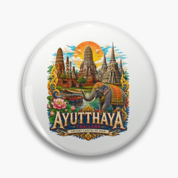 Item preview, World travel fly to Colorful Ayutthaya Thailand ancient capital of siam , brafdesign  designed and sold by Brafdesign.