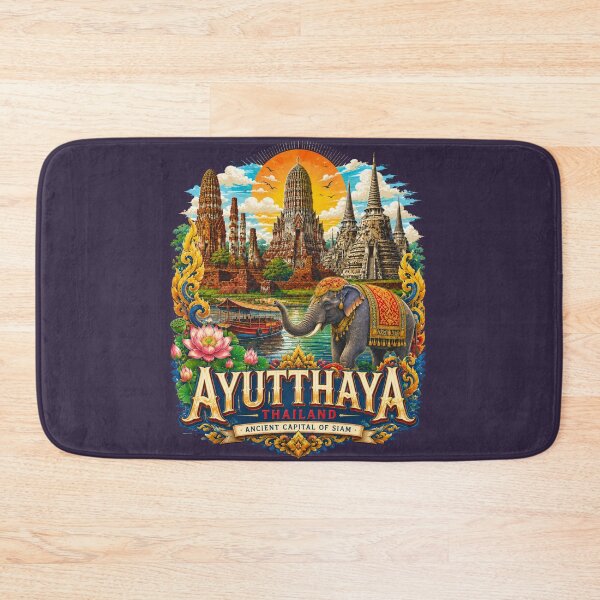 Item preview, World travel fly to Colorful Ayutthaya Thailand ancient capital of siam , brafdesign  designed and sold by Brafdesign.