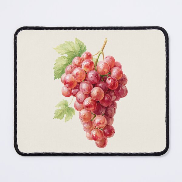 Item preview, Vintage Pink Grapes Watercolor designed and sold by junkydotcom.