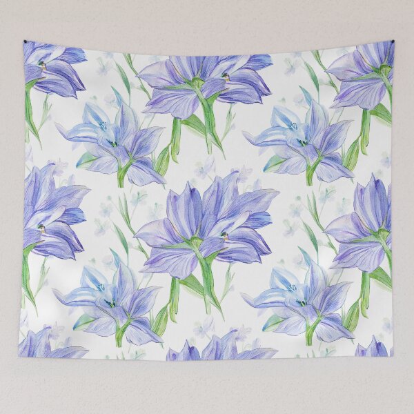 Item preview, Beautiful Bluebells - Blue Floral Pattern designed and sold by SassyArtistry.