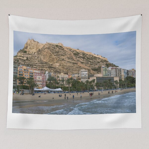 Item preview, View of the Alicante waterfront and beach in Spain designed and sold by WorldScenery.