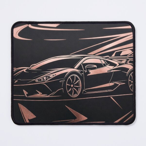 Item preview, Sleek Black Supercar with Gold Accents  designed and sold by IntelliMindDesigns.