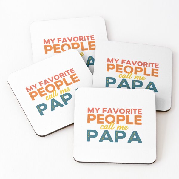 Item preview, My Favorite People Call Me Papa: Retro Vintage Father Quote designed and sold by Colorful-Garden.