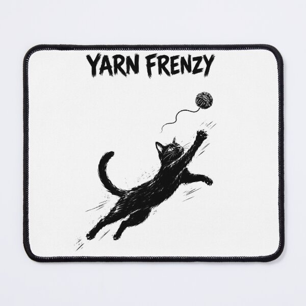 Item preview, Yarn Frenzy Black Cat designed and sold by ChocoMellowCo.