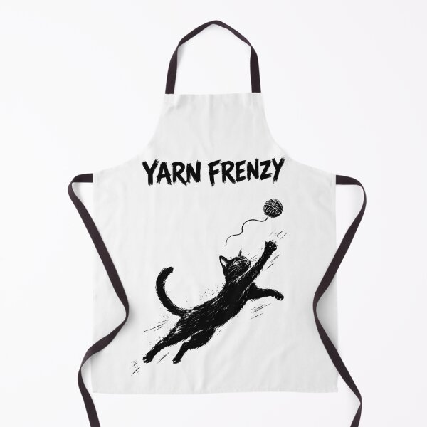 Aperçu de l'œuvre Chat noir de Yarn Frenzy créée et vendue par ChocoMellowCo.