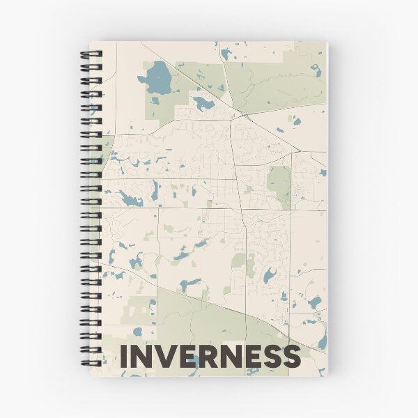 Item preview, Inverness Map designed and sold by MapsNerd.