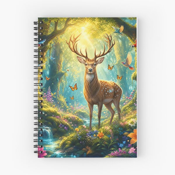 Item preview, Majestic Deer in Enchanted Forest Art designed and sold by LuisWorks.