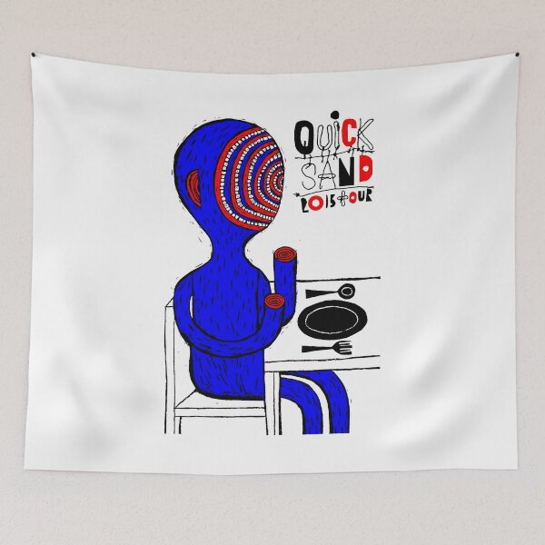Item preview, Blue Skin Character With Typography Alternative Rock designed and sold by ShadeFall.