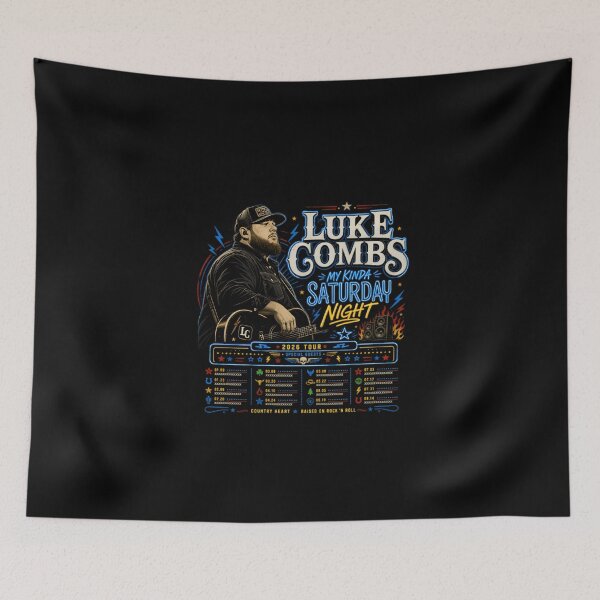 Item preview,  Luke Combs My Kinda Saturday Night Tour 2026 designed and sold by EviBenbato.