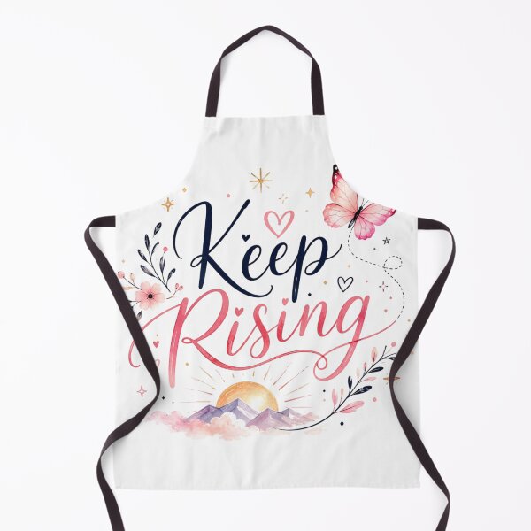 Item preview, Keep Rising Cute Inspirational Typography Design | Motivational Butterfly & Sunrise Aesthetic designed and sold by Sanika arts .