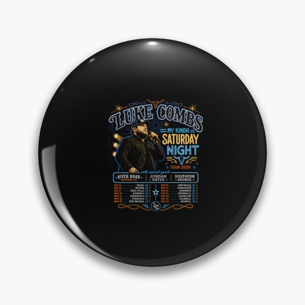 Item preview, Luke Combs My Kinda Saturday Night Music Tour 2026 designed and sold by EviBenbato.