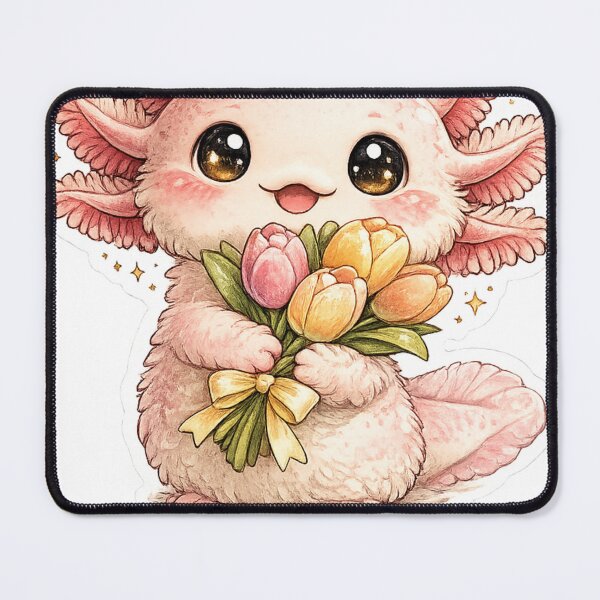 Item preview, Axolotl Flower Market designed and sold by KJ Frost.