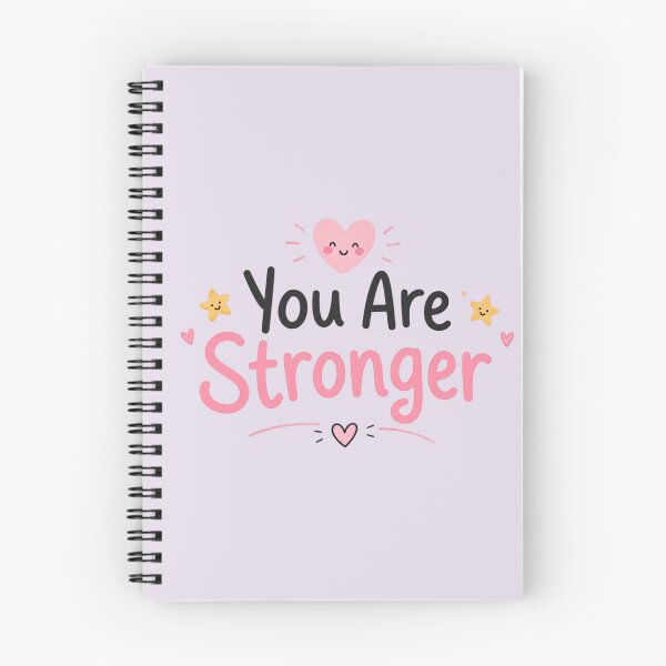 Item preview, You Are Stronger Cute Motivational Quote Design | Positive Mental Health Typography designed and sold by Sanika arts .