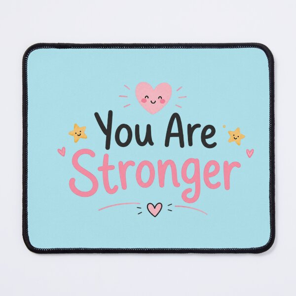 Item preview, You Are Stronger Cute Motivational Quote Design | Positive Mental Health Typography designed and sold by Sanika arts .