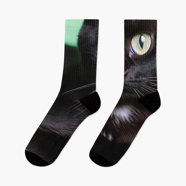 Item preview, Cute Black Cat In Green Hearts designed and sold by SassyArtistry.