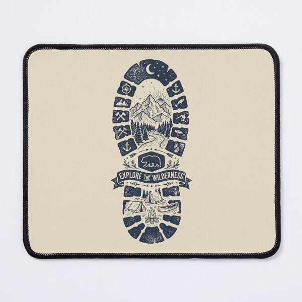 Item preview, Explore The Wilderness - Hiking Boot Outdoor Adventure designed and sold by dudelinart.