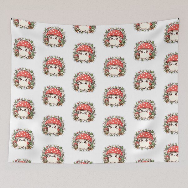 Item preview, Mushroom Sticker Kawaii Cottagecore Mushroom Forest Magic Sticker designed and sold by yanejoy.