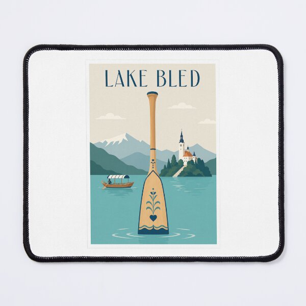 Item preview, Lake Bled Wooden Oar Poster designed and sold by Beyond Destinations.