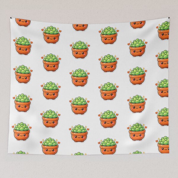 Item preview, Kawaii Potted Plant Sticker Cute Succulent Houseplant Mom Gift designed and sold by yanejoy.