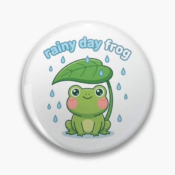 Item preview, Cute Rainy Day Frog Design | Kawaii Frog Under Leaf Umbrella | Adorable Nature Lover Gift designed and sold by morning sun.