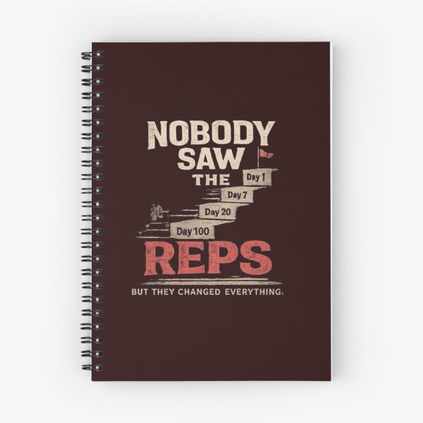 Item preview, Nobody Saw The Reps Fitness Motivation Gym Quote designed and sold by Slay29.