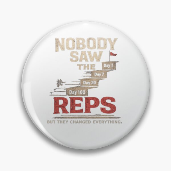 Item preview, Nobody Saw The Reps Fitness Motivation Gym Quote designed and sold by Slay29.