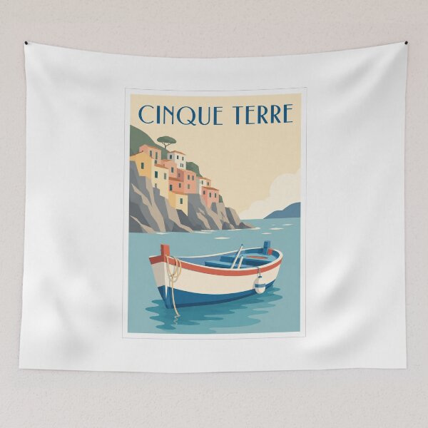 Item preview, Cinque Terre Fishing Boat Poster designed and sold by Beyond Destinations.