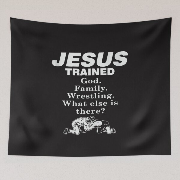 Item preview, Jesus Trained Christian Wrestling God Family Wrestling Faith Athlete designed and sold by kiralynstration.