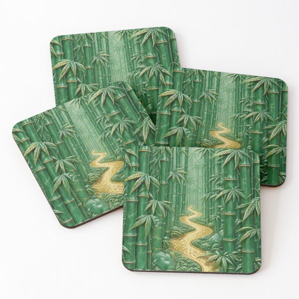 Item preview, Golden Path Through Bamboo Forest designed and sold by VibePrints101.
