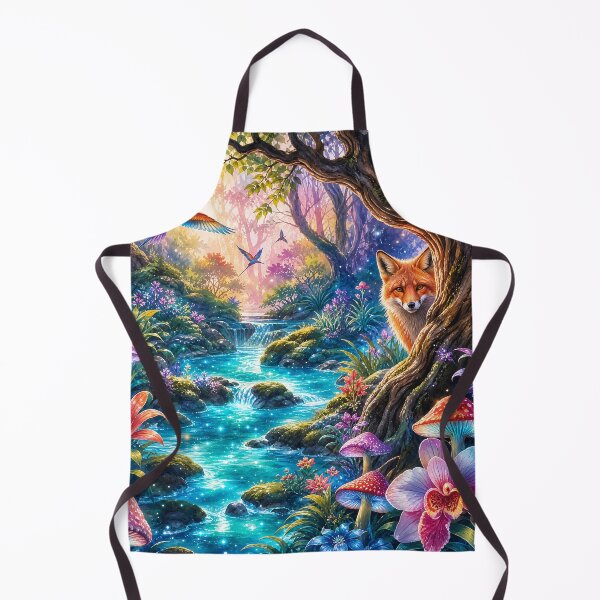 Item preview, Mystical Fox in Enchanted Forest Art designed and sold by LuisWorks.