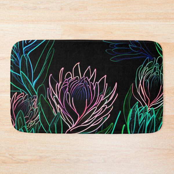 Item preview, Neon on Black Eucalyptus flowers designed and sold by SassyArtistry.