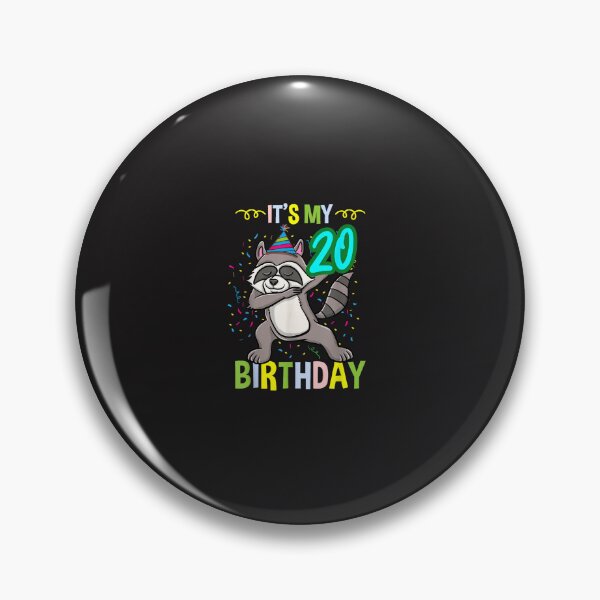 Item preview, Funny Raccoon 20th Birthday Dabbing Animal Birthday Party Design designed and sold by kiralynstration.