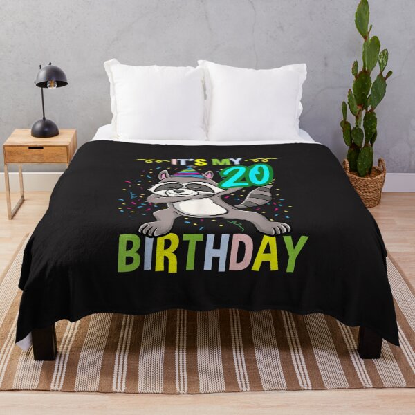 Item preview, Funny Raccoon 20th Birthday Dabbing Animal Birthday Party Design designed and sold by kiralynstration.