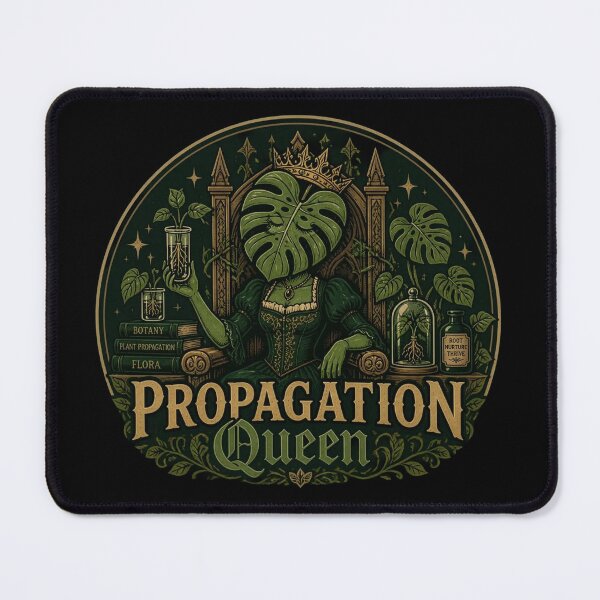 Item preview, Propagation Queen Dark Academia Monstera Botanical Badge designed and sold by The Curio Cabinet.