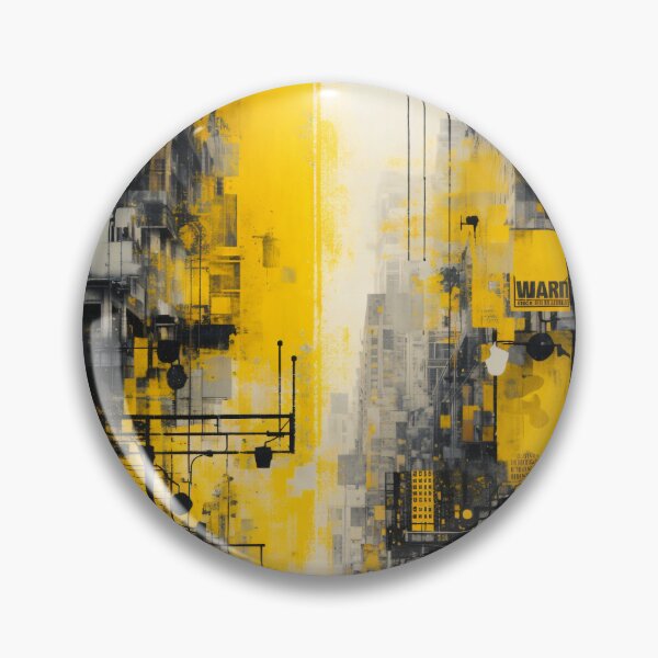 Item preview, Yellow Urban Street Art Print – Abstract City Taxi Poster designed and sold by Kaleidoscope Print.