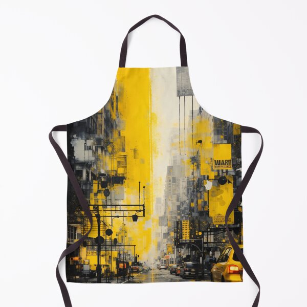 Item preview, Yellow Urban Street Art Print – Abstract City Taxi Poster designed and sold by Kaleidoscope Print.