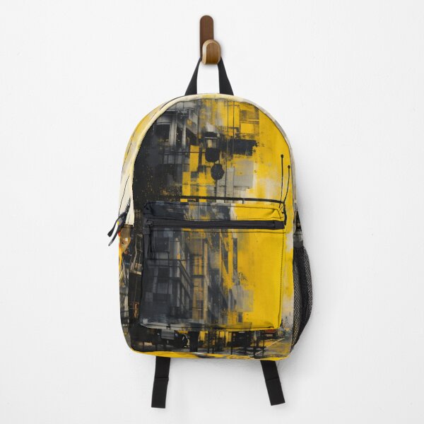 Item preview, Yellow Urban Street Art Print – Abstract City Taxi Poster designed and sold by Kaleidoscope Print.