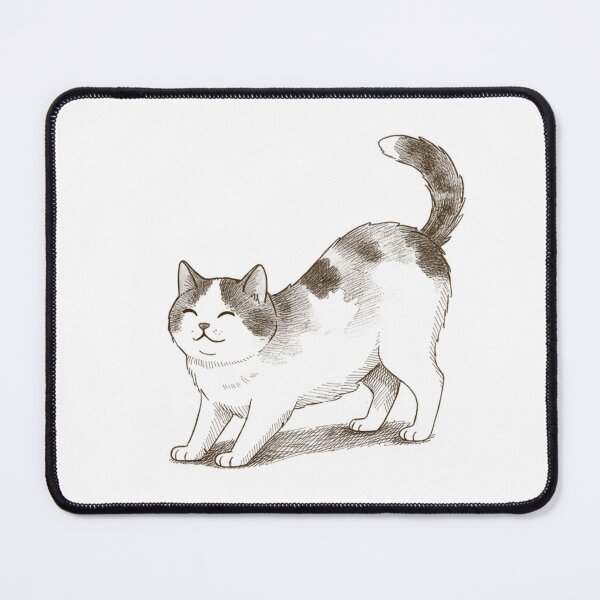 Item preview, Realistic Black And White Tabby Cat Stretching Sketch designed and sold by Ninabellastudio.