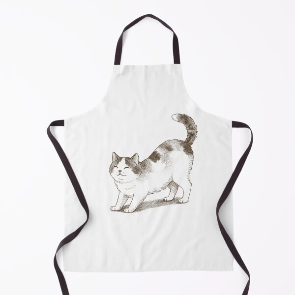 Item preview, Realistic Black And White Tabby Cat Stretching Sketch designed and sold by Ninabellastudio.