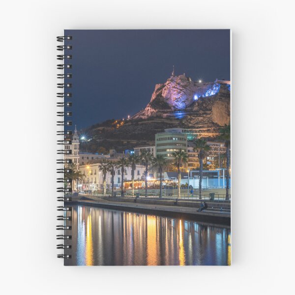 Item preview, Night view of the Alicante waterfront in Spain designed and sold by WorldScenery.